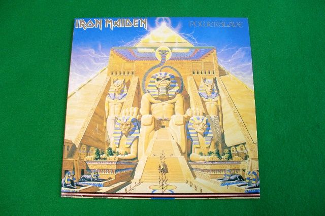 IRON MAIDEN   POWERSLAVE, KOREA LP Red Line Cover EX+  