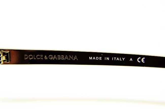 DOLCE GABANNA DGM LAST 2095 024/8G SUNGLASSES GOLD METAL GREY LENS 