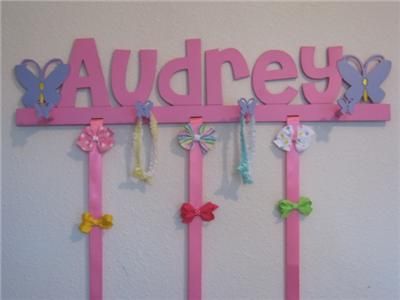 Personalized Hair bow holders (choose design)  