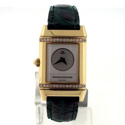 Jaeger LeCoultre Reverso Duetto Florale 18k Watch.  