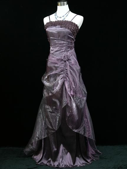   Plus Size Satin Purple Rose Prom Ball Gown Wedding/Evening Dress 22 24