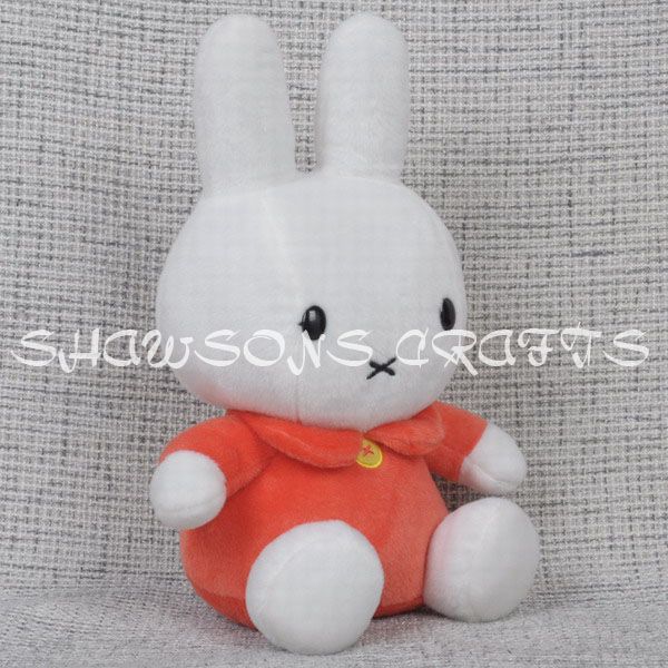 MIFFY BUNNY 12 PLUSH STUFFED SOFT RABBIT TOY IN ORANGE  