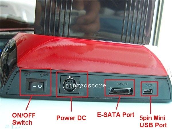 NOTE This docking does not support Western Digital IDE HDD