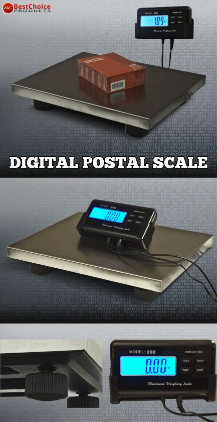 440 lbs Digital Postal Bench Floor Scale Platform Weight Animal Food 