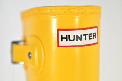 Hunter Original Short Wellies Yellow W23758 Snow Rain Boot Rainboot Sz 