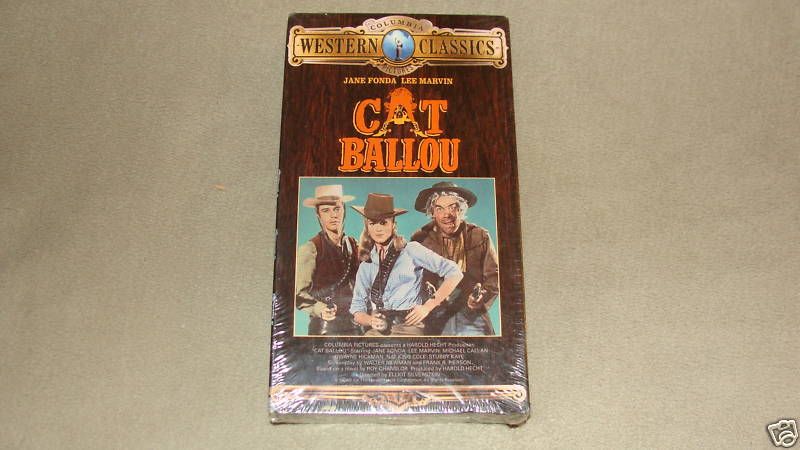 Cat Ballou VHS 1992 Brand New Sealed Jane Fonda  