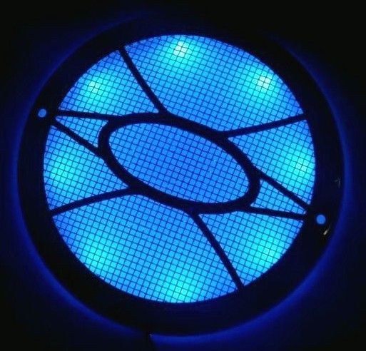 Lighted Speaker Cover, Stainless Steel w/LED  