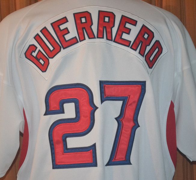 ANAHEIM ANGELS #27 VLADIMIR GUERRERO NIKE BASEBALL JERSEY MENS LARGE 