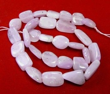 RARE 243ct ALL PINK AFGHAN KUNZITE NUGGET BEAD STRAND  