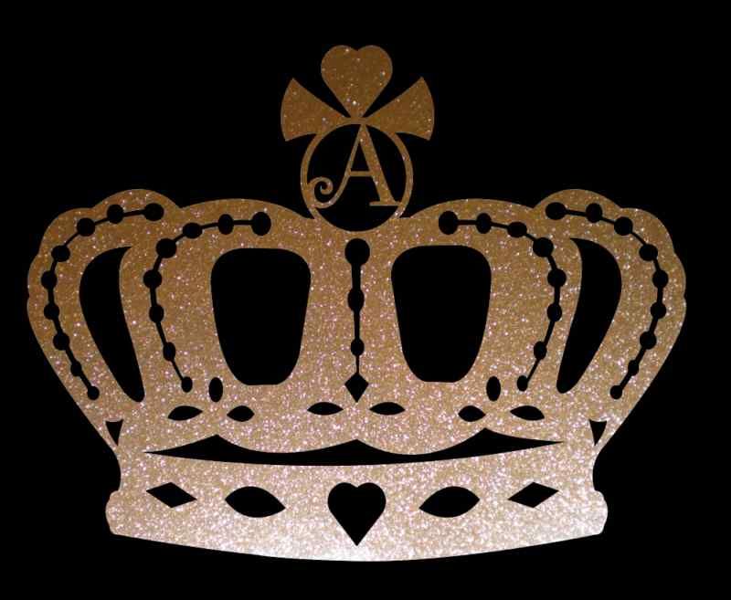 GOLD Glitter Twilight Crown Decal 4 ur JUICY Car Wall  