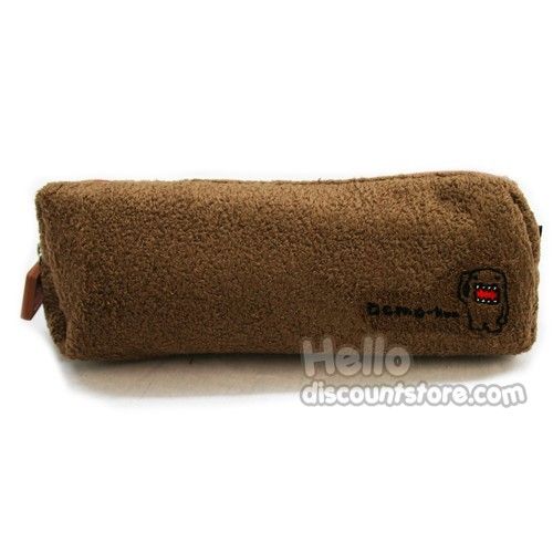 Domo kun Lie Down Pencil Case & Pouch (Brown zipper)  