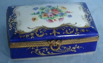 LIMOGES PORCELAIN LE TALLEC PORCELAIN BOX C1920  