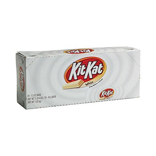   Kat White Chocolate 24 Count pack 1.5oz Bar wafer candy 