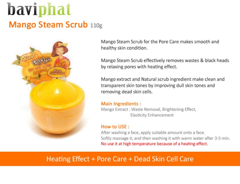 Baviphat Mango Steam Scrub 110g BELLOGIRL  