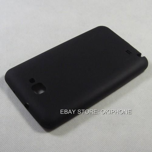 For Samsung Galaxy Note / i9220 GT N7000 Black Silicone Gel Case Cover 