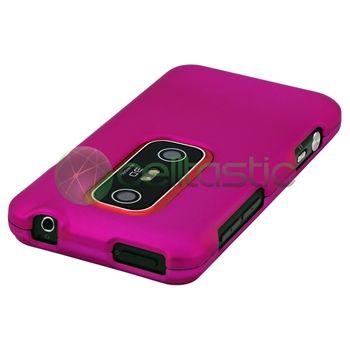 Bundle Case Cover US Battery Charger for HTC EVO 3D  