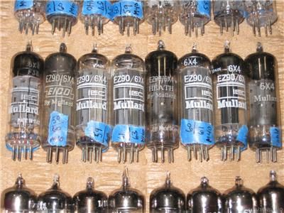   24pcs NOS Mullard IEC International C 6X4 EZ90 Rectifier Tubes  