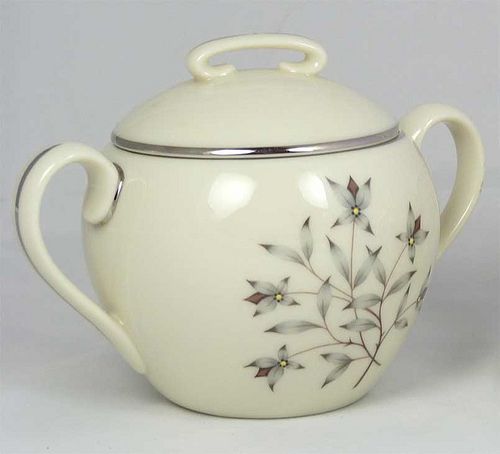 lenox china princess platinum rim sugar bowl