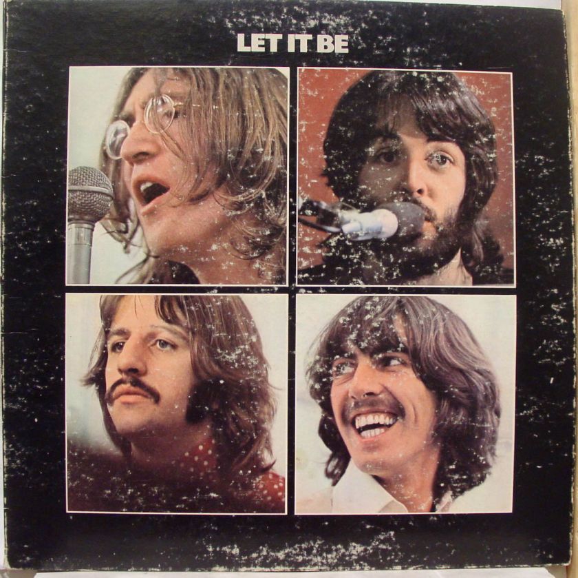 THE BEATLES let it be LP AR 34001 VG 1970 1st Press  