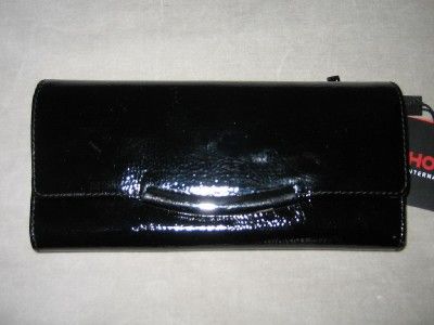 Hobo International SADIE Clutch Black Patent Leather NWT  