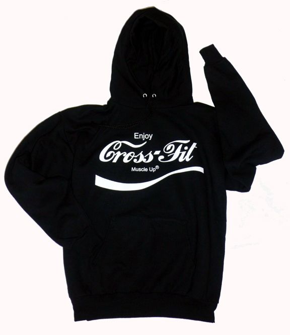   Hoodie * Enjoy Cross Fit Hooded Sweatshirt * Black workout Jacket