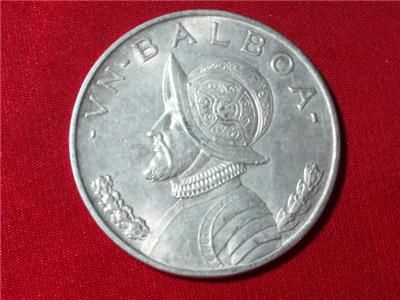 1947 Balboa Republica de Panama .900 Silver 26.7300 Gr Has Detail 