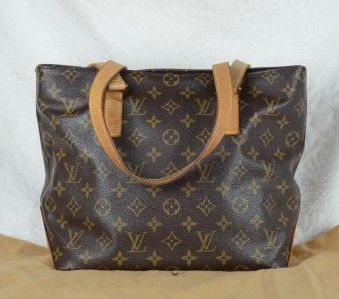 Authentic LOUIS VUITTON Monogram Cabas Piano Tote bag  