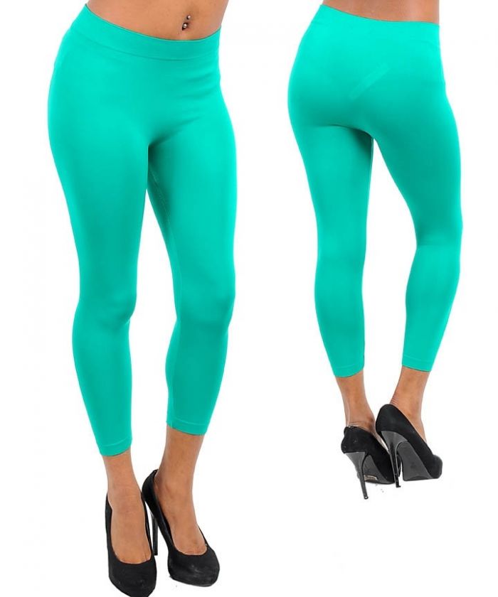 New Fashion Capri tights Leggings   Red, Green, Yellow, Turquoise 