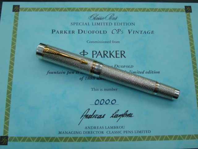 RARE】〝0000/1888〞 Classic Pens PARKER Duofold CP 5 Set  