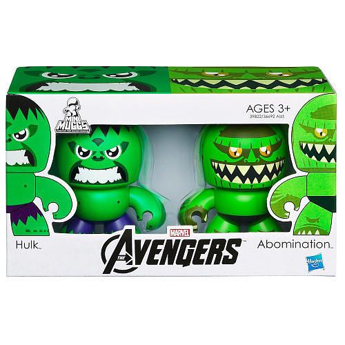 Mini Mighty Muggs Marvel HULK & ABOMINATION 2 PACK IN HAND 