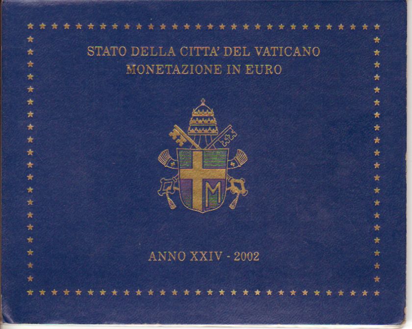 LS. Vatican Vatikaan euro set 2002 BU.  