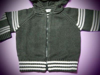 NWT BABY BOY HOODED SWEATER CK29103 (0 9 months)  