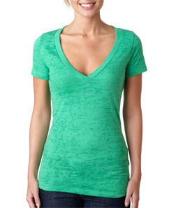 Next Level Burnout Deep V T Shirt All Colors/Sizes 6540  