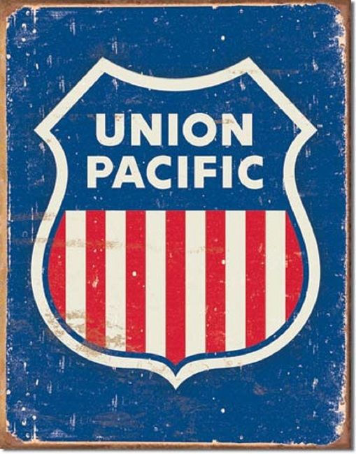 Metal Sign   Union Pacific Railroad  