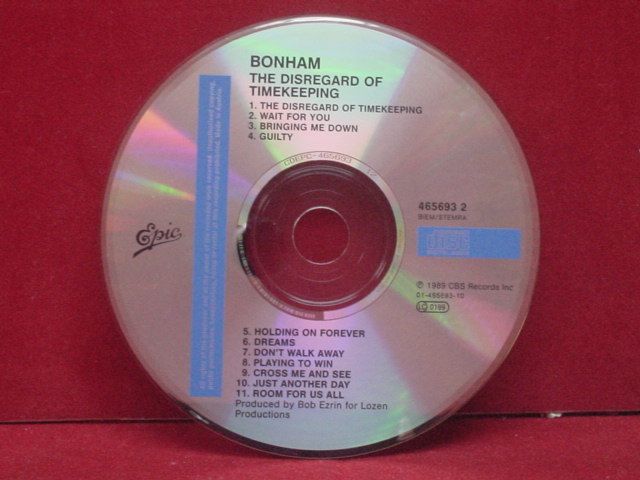 BONHAM   THE DISREGARD OF TIMEKEEPING   1989 CD  