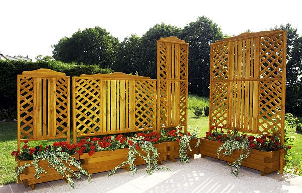 GASPO Planter box with trellis Arlberg 55x56x19  