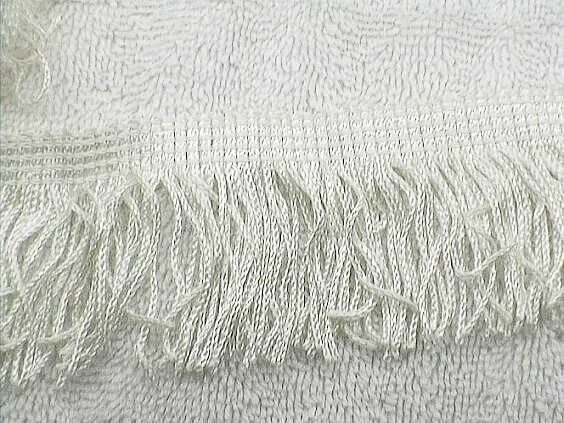 WHITE CHAINETTE   4 Single Strand Bullion FRINGE 2yd   MADE IN CANADA 