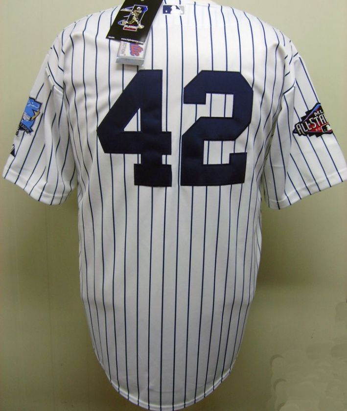 New York Yankees #42 Mariano Rivera 602 Saves Home Jersey  