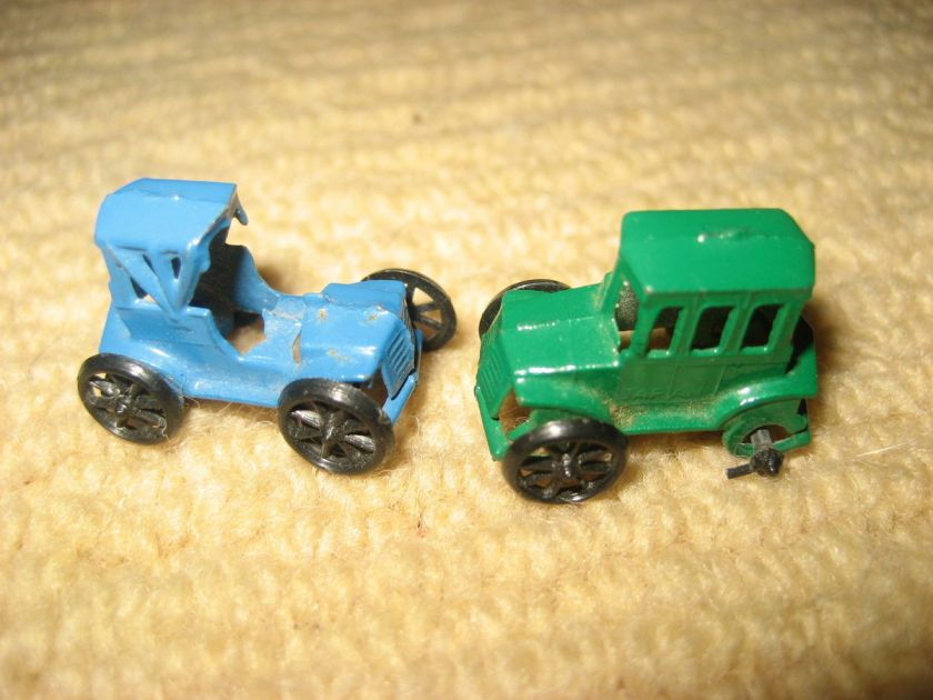 Vintage Micro MINI Diecast Metal MODEL T Cars Marked JAPAN  1  