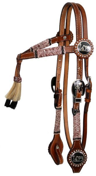 SHOWMAN Furturity PRAYING COWBOY Headstall MEDIUM  