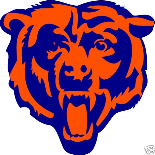 Chicago Bears NFL Football Car Bumper Sticker 5X5  