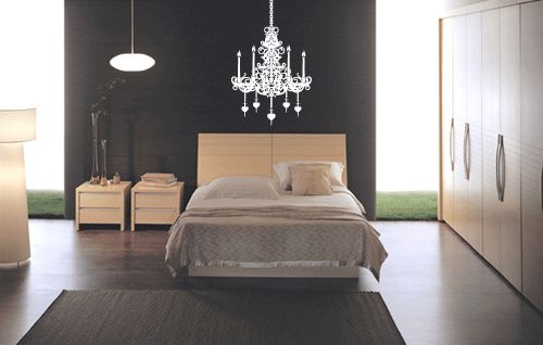 CHANDELIER   Vinyl Wall Art Decal Sticker Mural very detailed design 