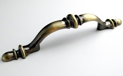 Large KNOB HILL Antique Brass Cabinet Pull Handle #267  