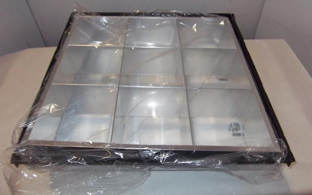 LITHONIA 2PM4 2X2 2T 17/32W T8 277V PARAB 9 CELL FLOUR LIGHT FIXTURE 