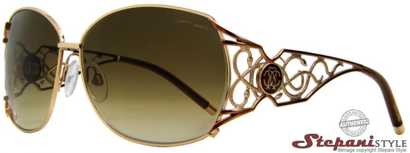 Roberto Cavalli Sunglasses RC528S Strelizia 28F Rose Gold/Brown 528 