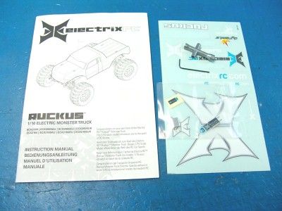 Electrix Ruckus 1/10 Scale Monster Truck PARTS Electric R/C RC 2WD 