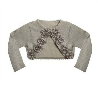 Girls Sweaters   Silver Cardigan   CHOOSE SIZE  