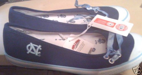   tar heels sneakers size 7 officially licensed collegiate product