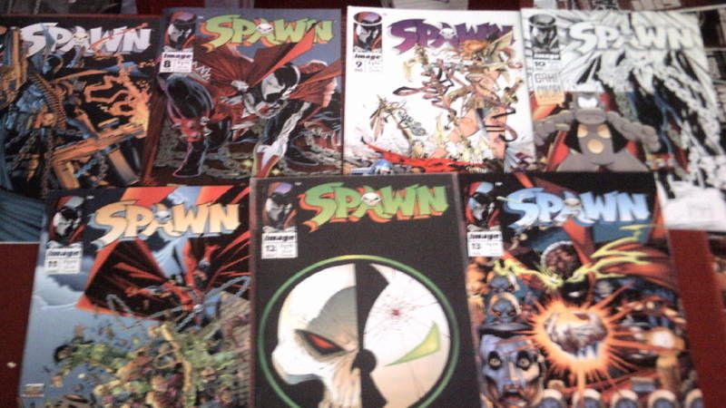 SPAWN # 7 13 LOT of 7 VF+ IMAGE COMICS McFarlane 1992  