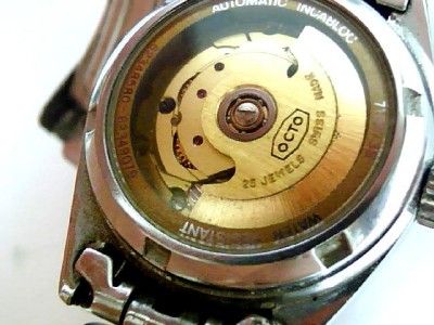 VINTAGE EXTREMELY RARE SWISS AUTHENTIC OCTO AUTO SKELETON LADIES WATCH 